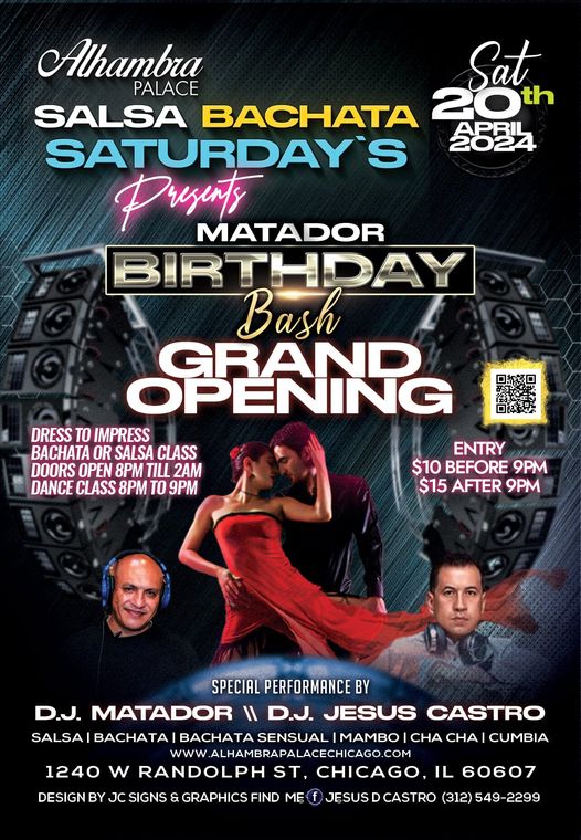 Salsa Bachata Saturdays @ Alhambra Palace